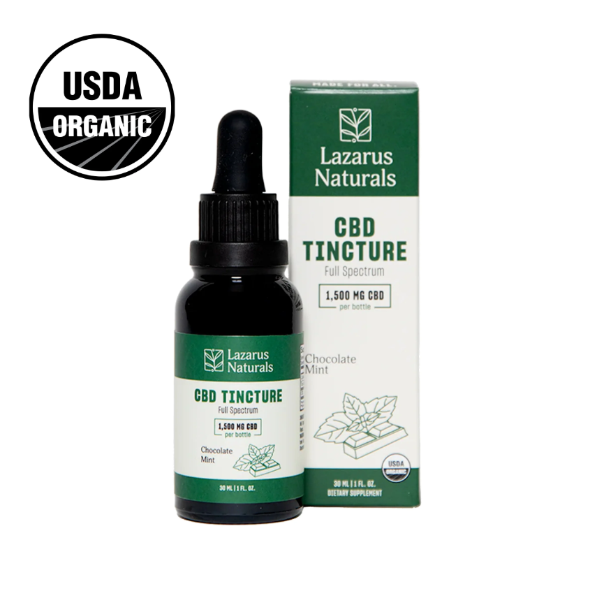 Lazarus Naturals Organic CBD Tincture 50mg/ml