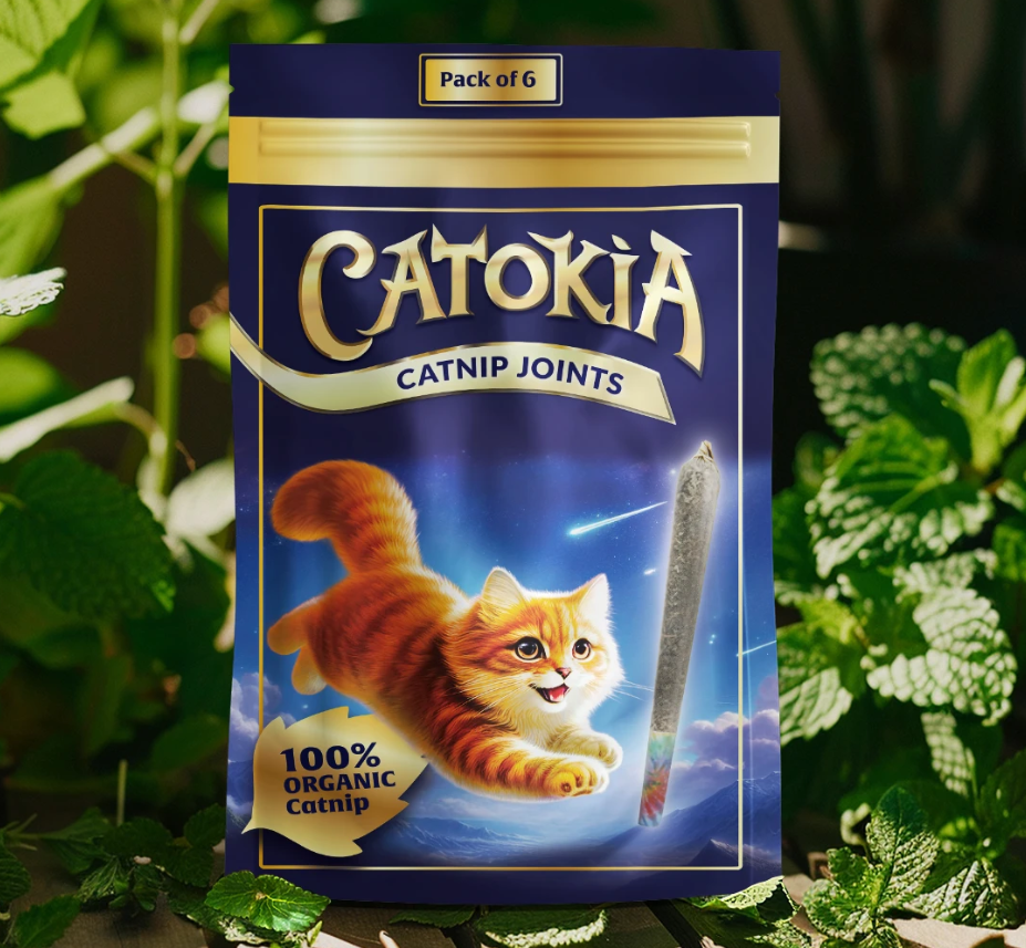 Catokia Catnip Joints by Utokia | 6 Pack | Cat Toy