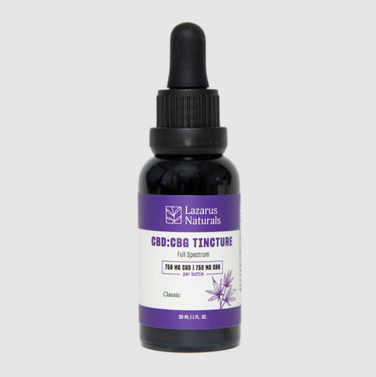 Lazarus Naturals Organic CBD+CBG Tincture 25mg CBD & 25mg CBG / ml