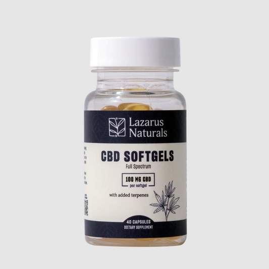Lazarus Naturals CBD Softgels 100mg