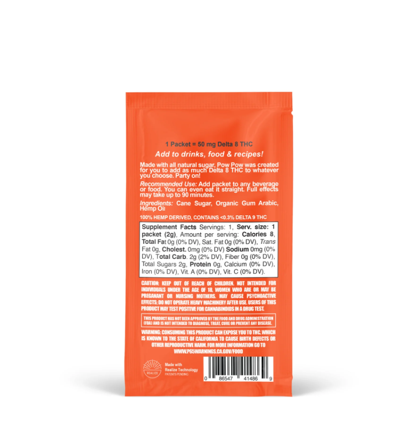 Pow Pow Delta 8 Infused Sugar
